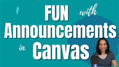 Canvas Announcements Examples