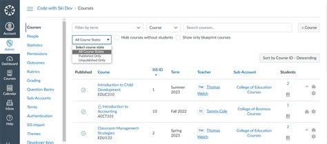 Canvas Guides Admin