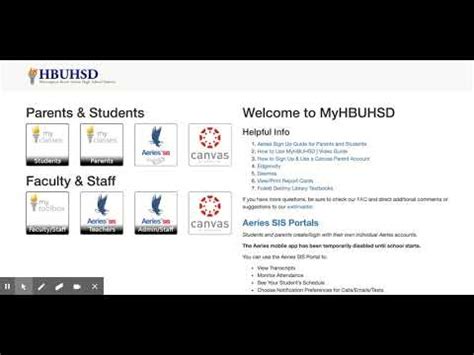 Canvas Husd Student Portal