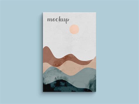 canvas mockup psd free download