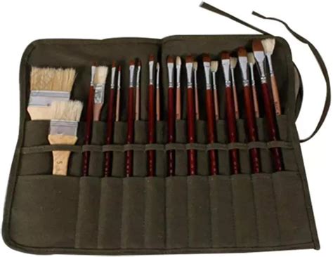 Canvas Paint Brush Holder