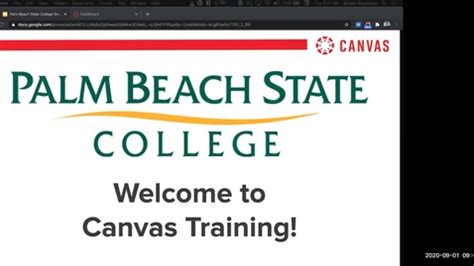 Canvas Palm Beach State College Online
