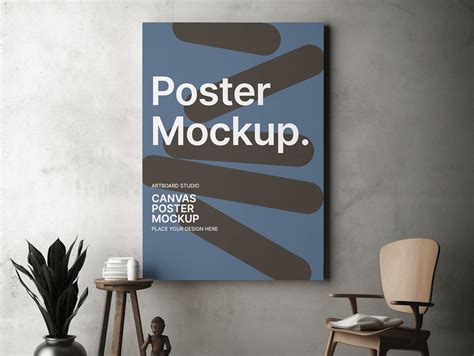 Canvas Poster Mockup