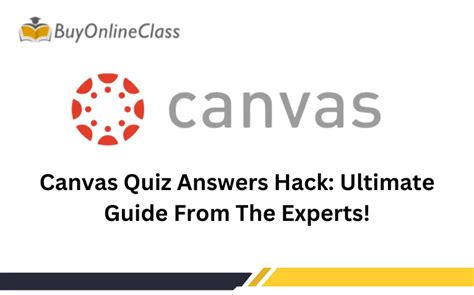 Canvas Quiz Answers Hack