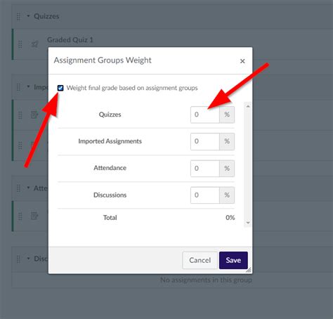 Canvas Set Grade Weights