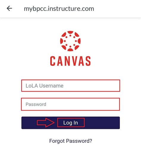 canvas student bpcc log in