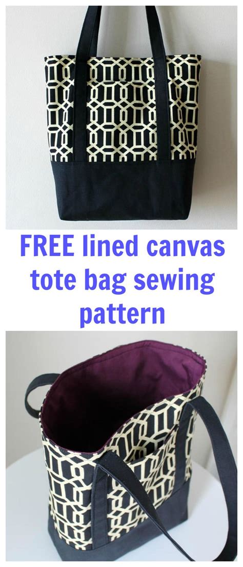 Simple Canvas Tote Pattern