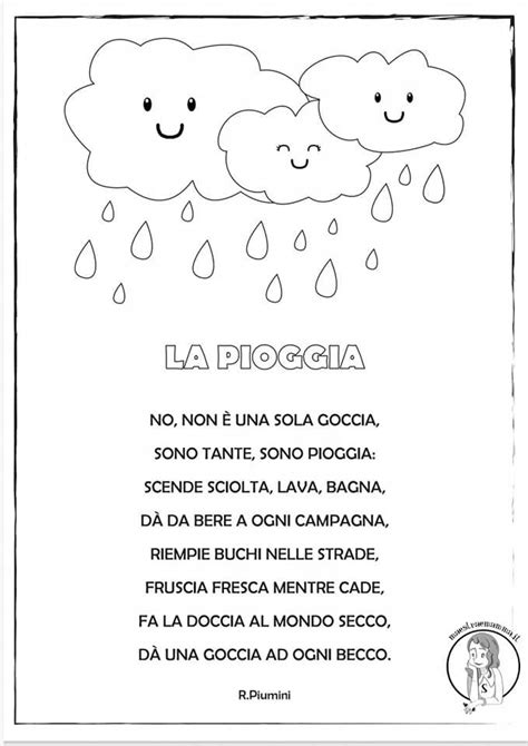 canzone della pioggia bambini