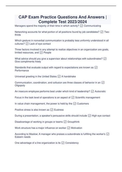 Cap Certified Authorization Professional Practice Exam