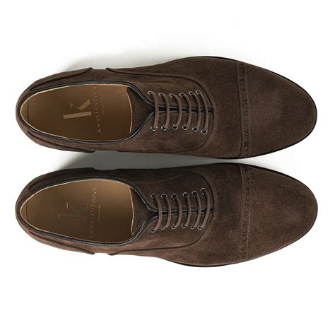 Cap Toe Brown Suede