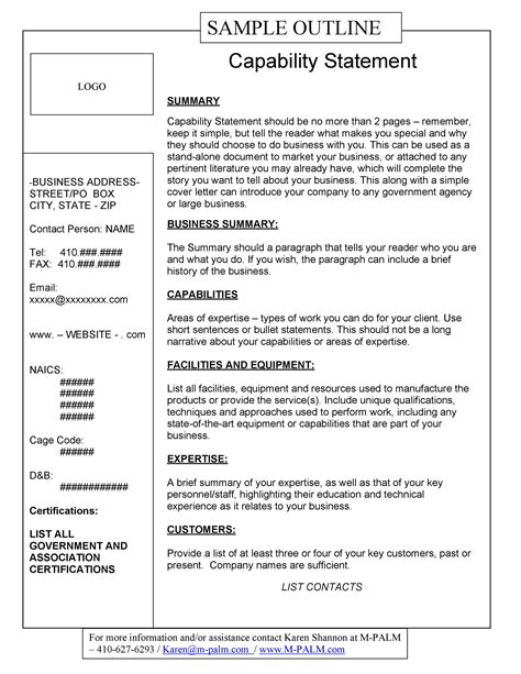 capability requirements document template