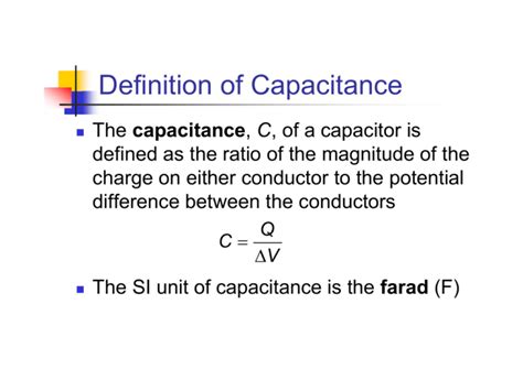 Capacitance Definition Heart