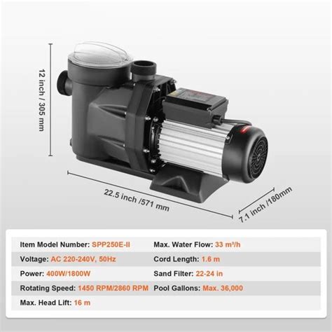 Capaciteit Pomp Zwembad