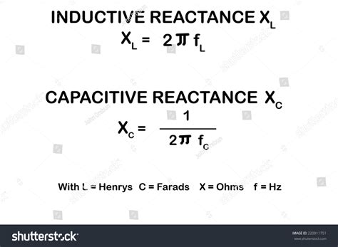Capacitive And Inductive Reactance Formula
