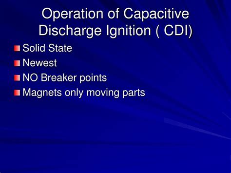 Capacitive Discharge Ignition System Ppt