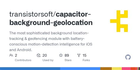 Capacitor Geolocation Watchposition Example