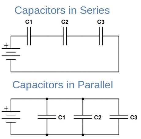 Capacitor In Series And Parallel Diagram