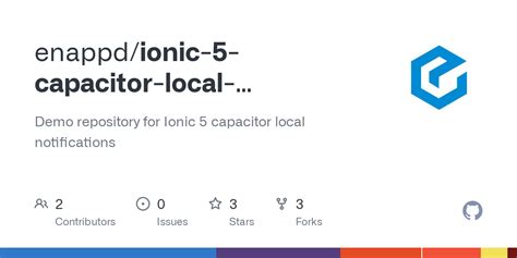 Capacitor Local Notifications Github