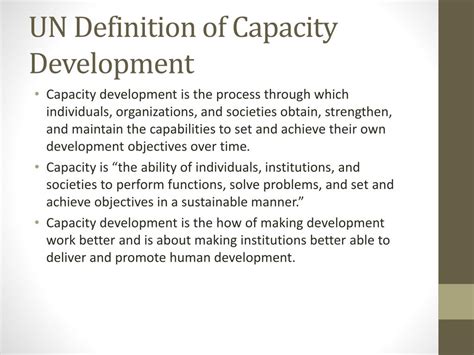 capacity development meaning in tagalog