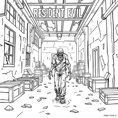 Capcut Coloring Resident Evil