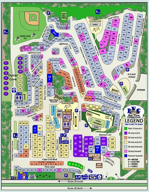 Cape Cod Rv Resort Map