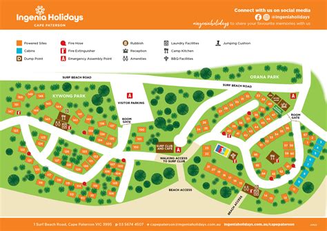 cape palmerston holiday park map