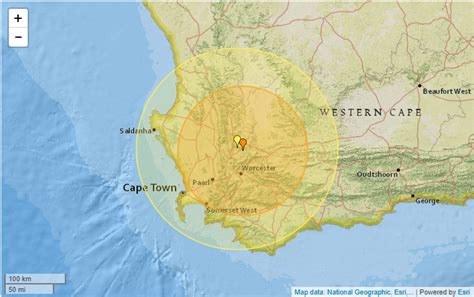 cape town earthquake 2021