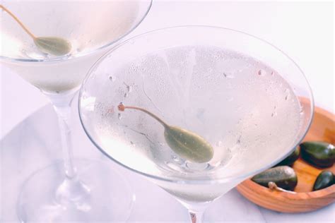 Caper Berry Martini