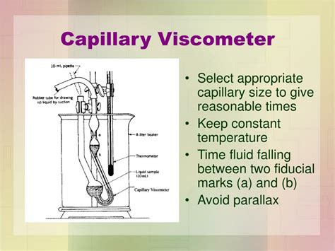 Capillary Tube Viscometer Working Principle