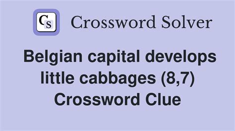 capital belgium crossword