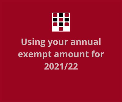 capital gains tax annual allowance 2021/22