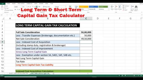 capital gains tax calculator property