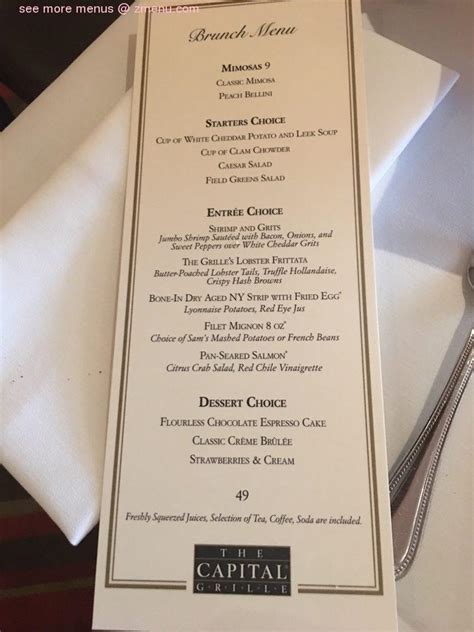 capital grille menu pictures
