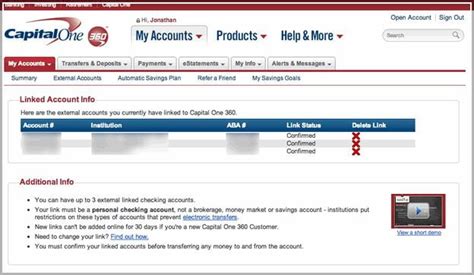 capital one bank account customer service