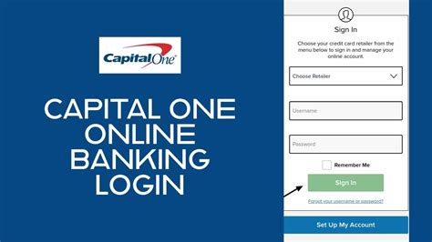 capital one bank login my app