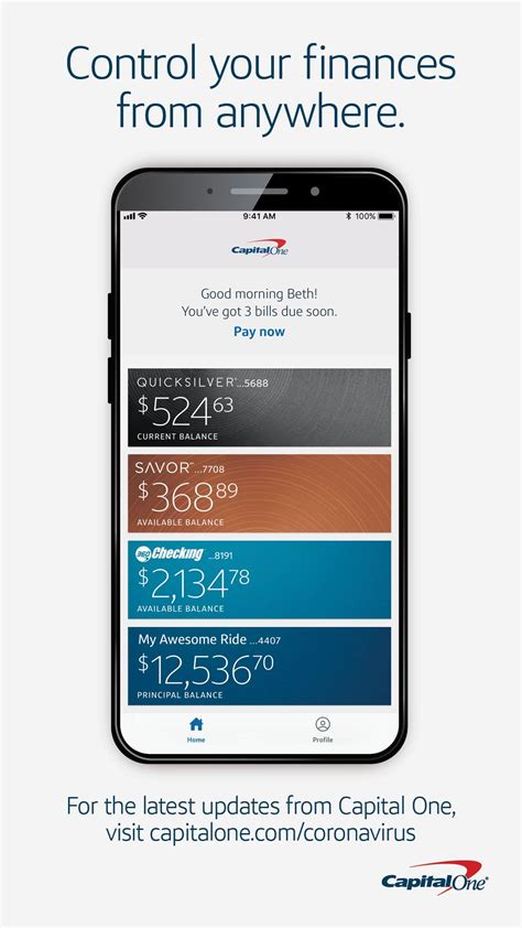 capital one bank online banking app