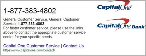 capital one banking customer service number