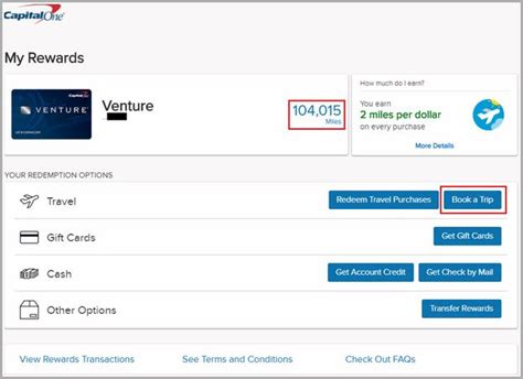 capital one travel center login