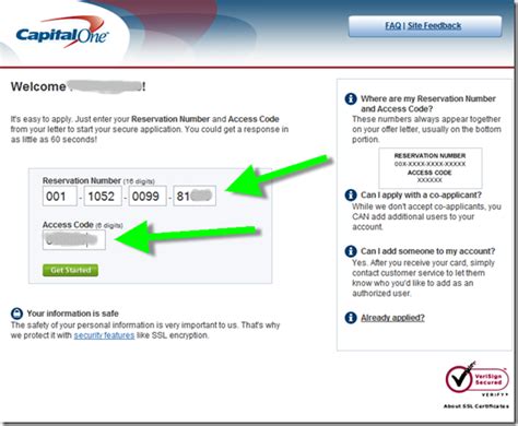 capital one verification code