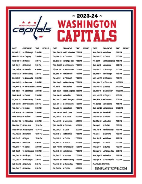 capitals schedule 2023 24 printable