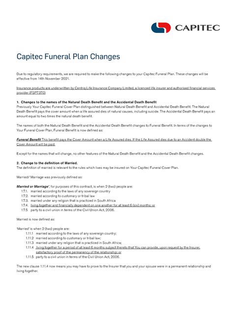 capitec bank funeral policy