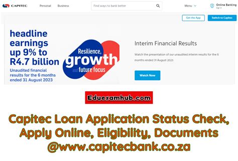 capitec bank online loan application