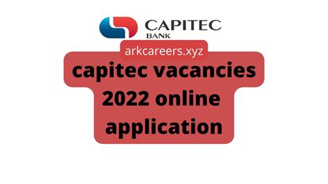 capitec vacancies online application