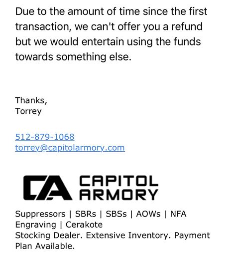 capitol armory nfa wait times