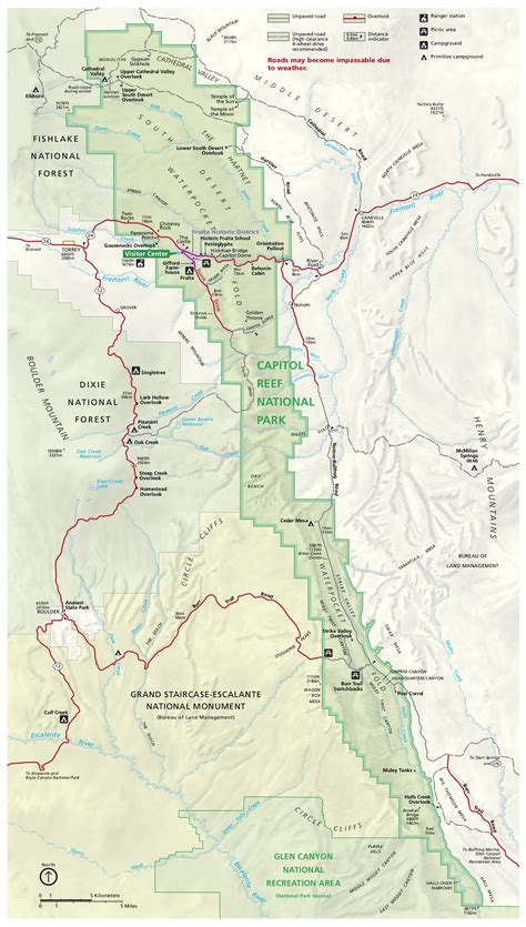 capitol reef map