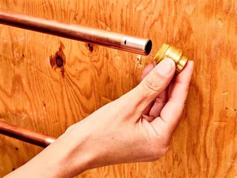 capping a copper water line