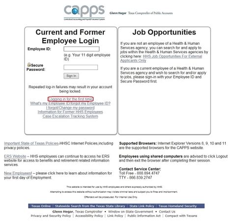 capps login