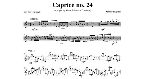 caprice 24 trumpet