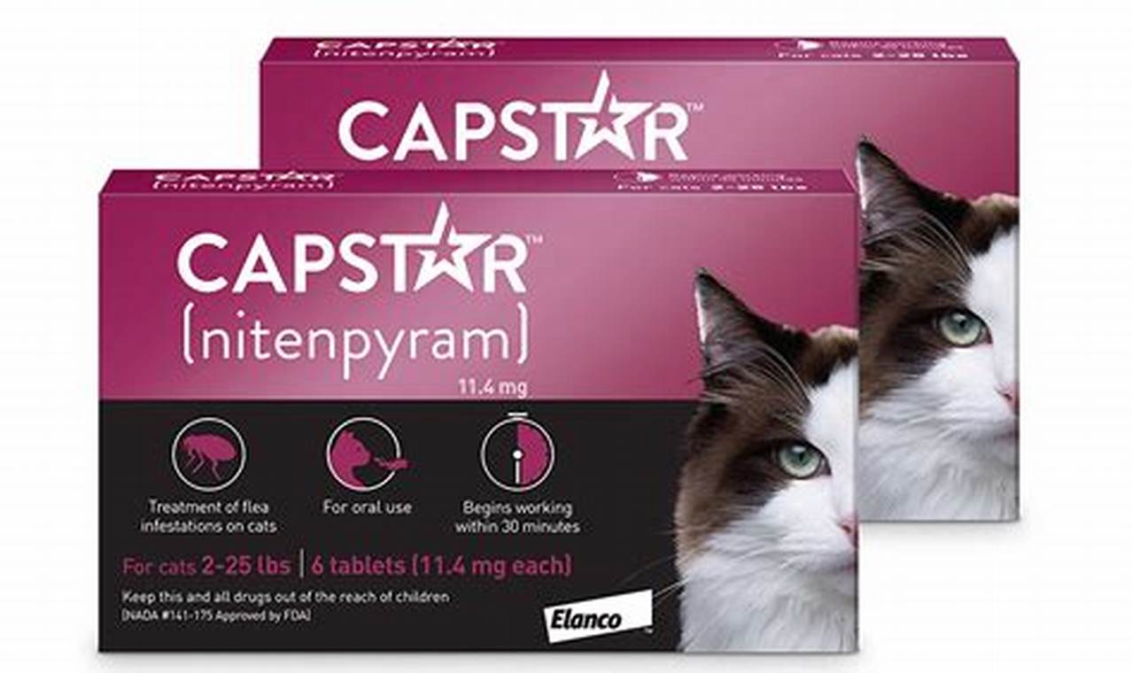 capstar flea treatment for cats stores