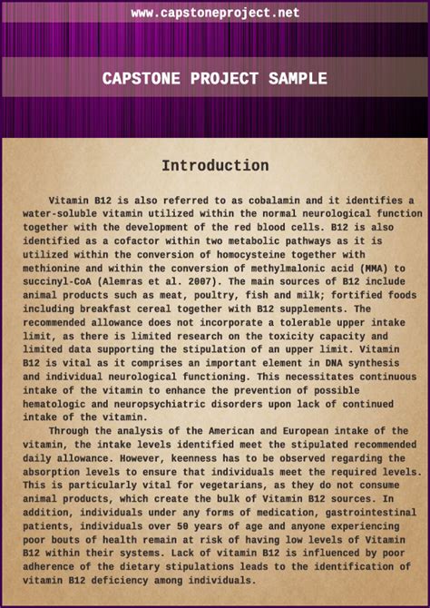 capstone project introduction example